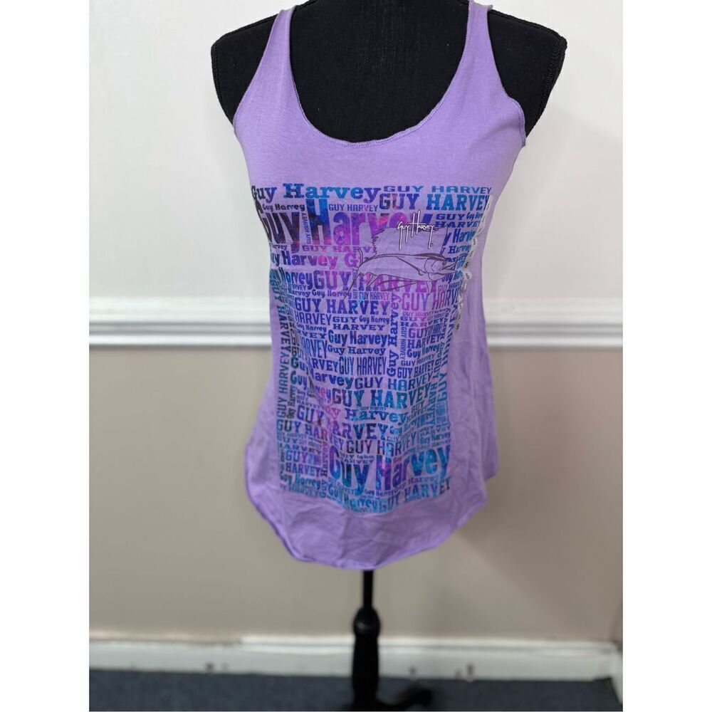 NWOT Guy Harvey Purple Tank Top Size Small